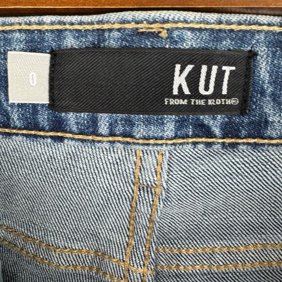 KUT FROM THE KLOTH SOPHIE HIGH RISE BERMUDA SHORTS MEDIUM WASH NWT WOMEN'S 0 - Picture 9 of 15